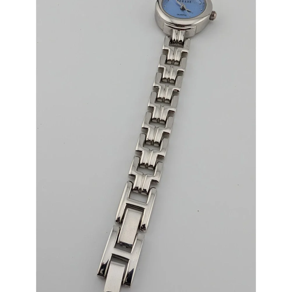 Decade Watch Women 21mm Case Blue Dial‎ Silver 7.75